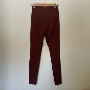 Girlfriend Collective brown high rise compressive leggings